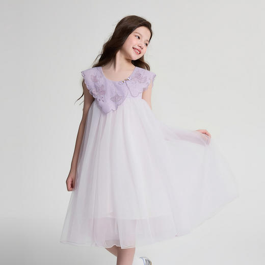 笛莎Deesha 2026年夏季新款中童女童国风裙连衣裙 商品图1