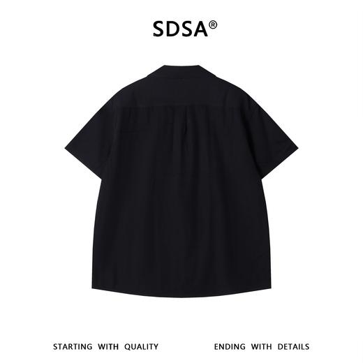 SDSA男装2026新款高贵轻奢古巴领短袖衬衫宽松落肩休闲上衣 商品图4