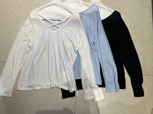 【门店同款】ENJOY夏季后交叉设计防晒T 162847677 商品图0