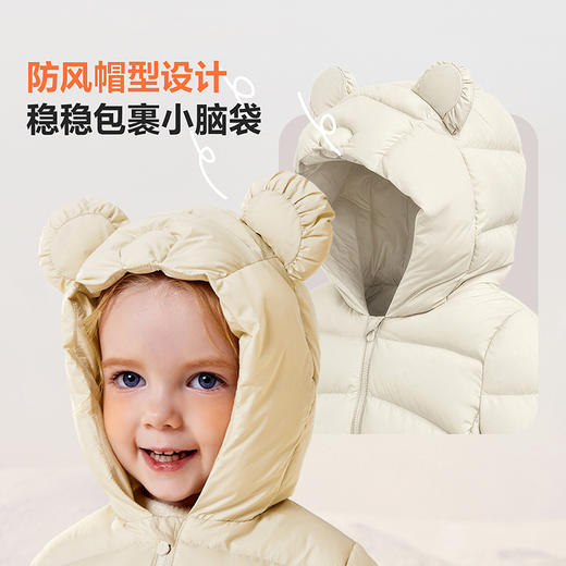 【真心绒】迷你巴拉男女童三防羽绒服宝宝鹅绒保暖外套2025冬新款 商品图2