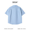 SDSA男装2026新款轻奢日系简约纯色亚麻短袖衬衫百搭透气舒适上衣 商品缩略图1