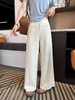 F040303夏薄款新款高腰设计感宽松莫代尔垂感直筒休闲裤女长裤 商品缩略图12