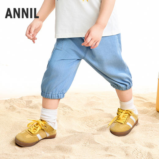 【实体店同款】男童牛仔七分裤夏季新款安奈儿童装XB626183 商品图2