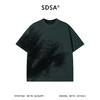 SDSA男装2026新款高贵轻奢网纹晕染印花宽松圆领短袖T恤百搭上衣 商品缩略图0
