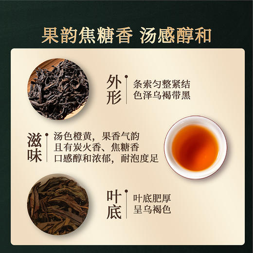 岩语 厚韵中火大红袍 特级武夷岩茶乌龙茶花香茶叶盒装送礼144g 商品图1