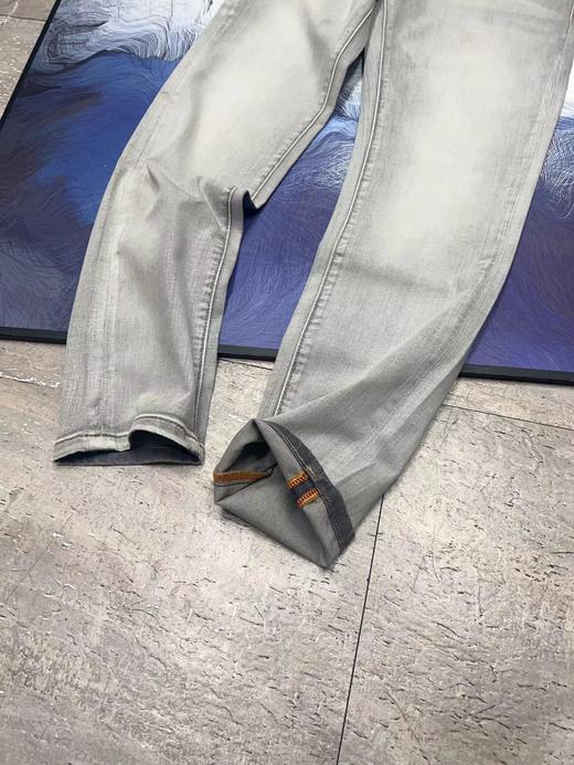 F040309春夏新款复古做旧风柔软舒适休闲百搭薄款牛仔裤长裤 商品图6