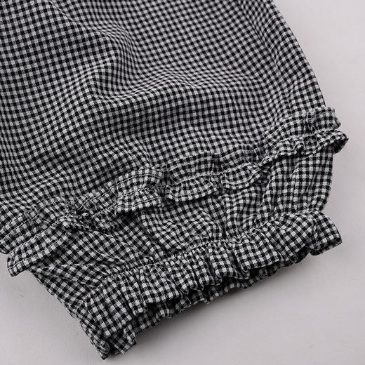 棉果果夏季新品女童格子梭织九分裤M222208426322 商品图1