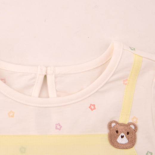 棉果果夏季新品女童纯棉假两件连衣裙M222701426334 商品图2