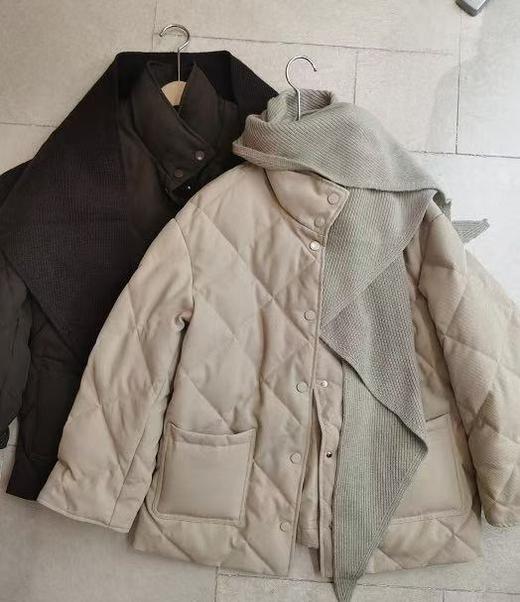 【门店同款】ENJOY冬季韩系菱格披肩羽绒外套 168197530 商品图0