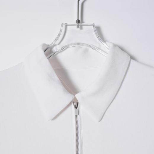 SDSA男装2026新款高贵轻奢潮牌简约纯色半拉链翻领短袖T恤百搭 商品图1