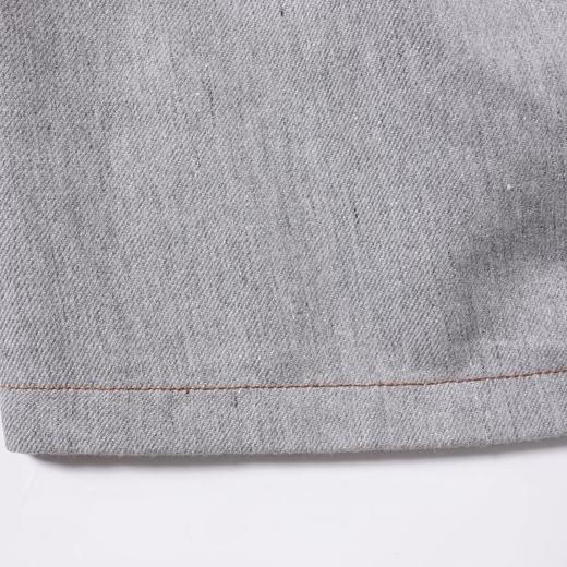 SDSA男装2026新款高贵轻奢高街设计纯色明线直筒牛仔裤百搭上衣 商品图4