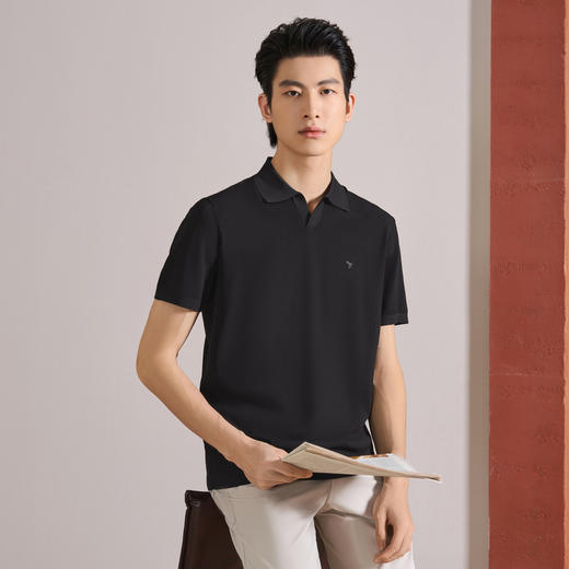 【伊力特/海鸥领】柒牌男装26夏上新短袖POLO衫商务舒适男士上衣 130T71060 商品图1