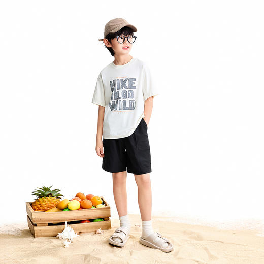 【实体店同款】男童全腰梭织中裤夏季新款安奈儿童装AB626160 商品图3