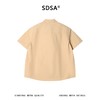 SDSA男装2026新款高贵轻奢基础款宽松短袖衬衫弧形下摆休闲上衣 商品缩略图4