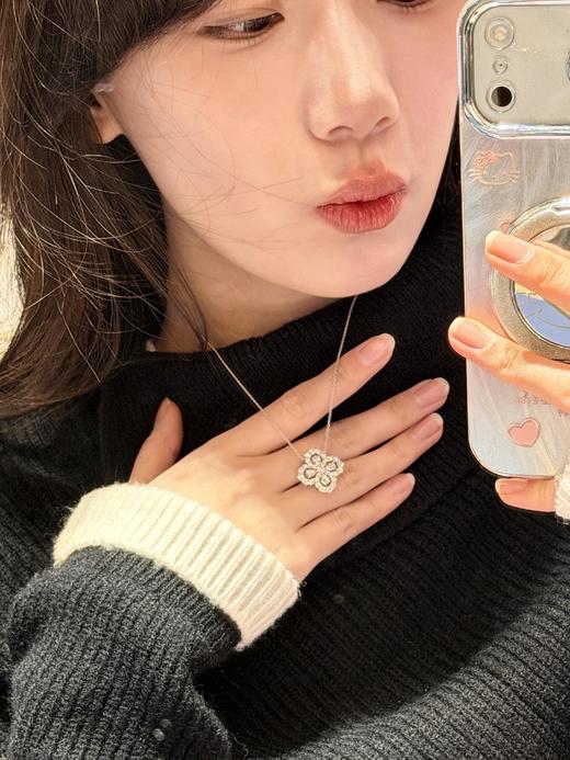 V金版【Z品定制级 1:1钢印 】海瑞温斯顿loop满钻项链 永久主义loop项链可以焊在脖子上！任何场合都适用！穿什么衣服都是超亮眼的存在！日常工作、约会、参加典礼都轻松拿捏～ 商品图0