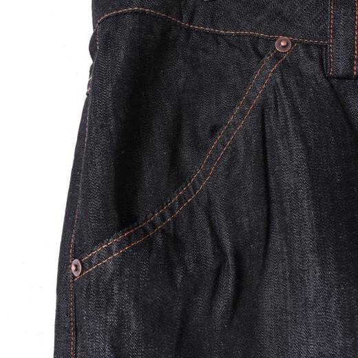 SDSA男装2026新款高贵轻奢简约复古三粒扣阔腿牛仔裤百搭时尚裤子 商品图2