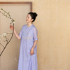 牧衣游原创 手工刺绣苎麻连衣裙女新款宽松轻薄古朴文艺长裙 云肆 商品缩略图0