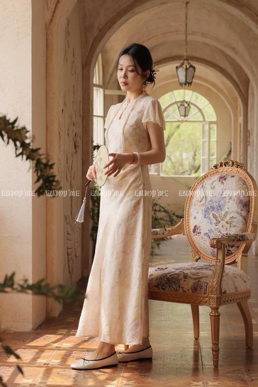 【门店同款】ENJOY夏季“游园戏梦”烟粉玉棠连衣裙 171143495 商品图0