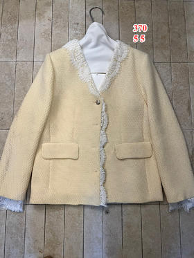 【门店同款】ENJOY春季蕾丝边V领外套 161743489