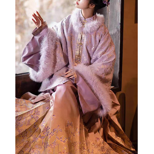 裁缝学苑AS651新款汉服女明制花昭君袄古装风套装纸样女装三件套样板图纸 商品图2