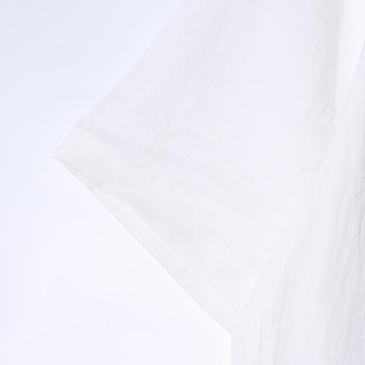 SDSA男装2026新款高贵轻奢潮牌极简风基础款弧形下摆宽松短袖衬衫 商品图2