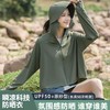 海诺尚品原纱防晒衣女夏季黑胶帽檐户外防紫外线冰丝防晒服披肩皮肤衣★娃娃优选 商品缩略图0