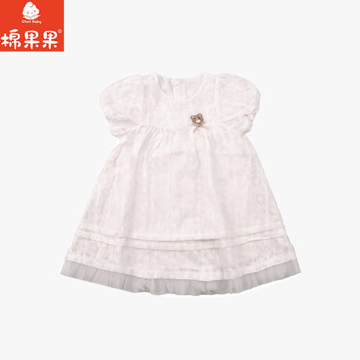 棉果果夏季新品女童巴厘纱泡泡袖连衣裙M222701226332 商品图0