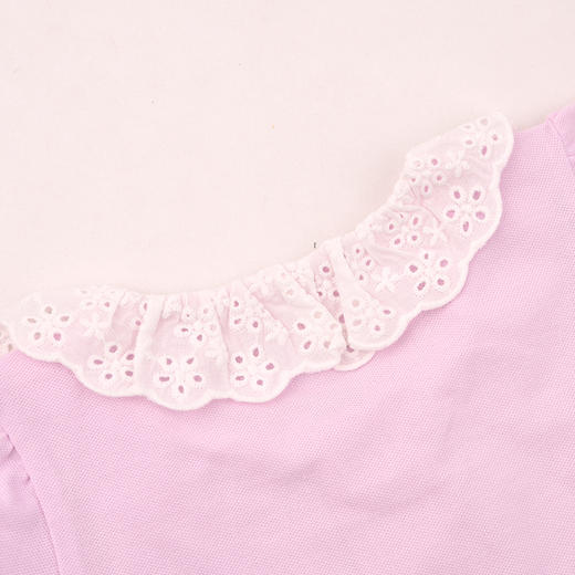 棉果果夏季新品女童珠地网眼纯棉短袖POLOM222140426315 商品图4