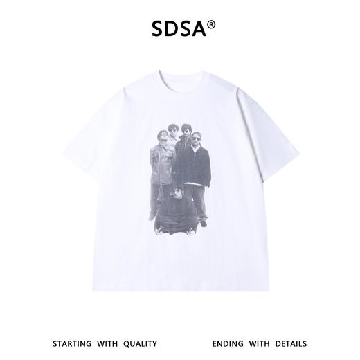 SDSA男装2026新款高贵轻奢街头嘻哈人像印花设计圆领短袖T恤百搭 商品图0