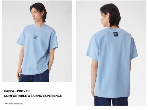 XXMKappa卡帕背靠背运动T恤男夏季宽松透气短袖跑步半袖上衣 商品图1