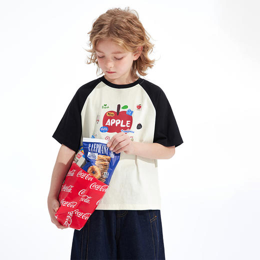 【加入购物车一起支付3件59.9元】【贝叮熊·冰岛棉插肩款短袖T恤】 商品图2