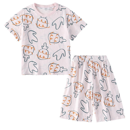 【10A抗菌纯棉】棉花堂夏款氧气网眼菠萝儿童居家套装 --FA61174 商品图12