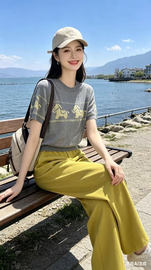 686205天丝亚麻短袖T恤 商品图2