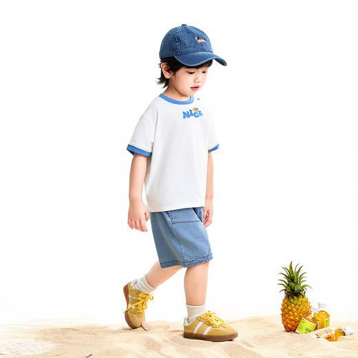 【实体店同款】男童圆领短袖针织衫夏季新款安奈儿童装XB621174 商品图3