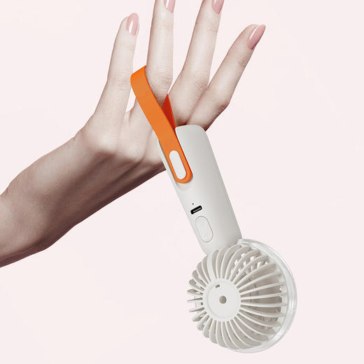 幻响F3手持小风扇手持小风扇usb充电便携式小型折叠挂脖随身电风扇桌面迷你宿舍静音办公室桌手拿户外小电扇 商品图3