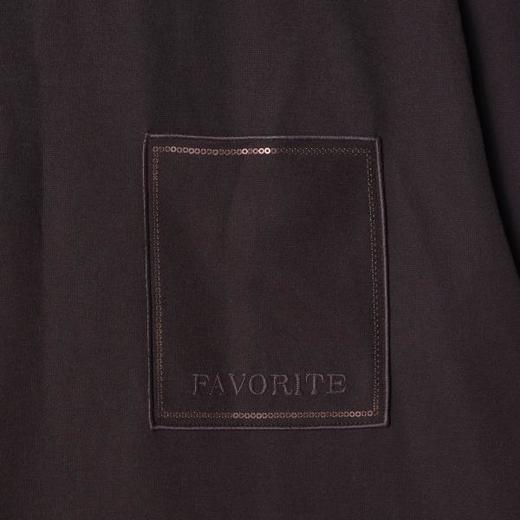 SDSA男装2026新款高贵轻奢潮牌极简风皮标口袋短袖宽松圆领 T 恤 商品图3