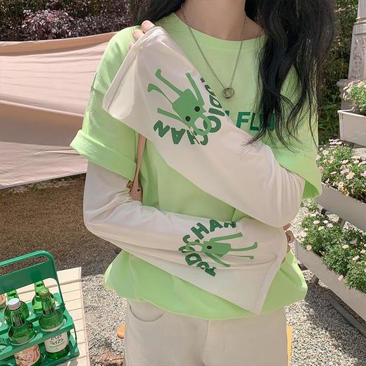 【16.9元任选2双】大码冰丝防晒袖套女夏季开车冰袖防紫外线袖宽松户外卡通薄款冰袖 商品图2