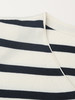 韩系松弛感条纹针织马甲女 黑白撞色 V 领挂脖系带单排扣开衫 小个子通勤百搭无袖上衣 商品缩略图2