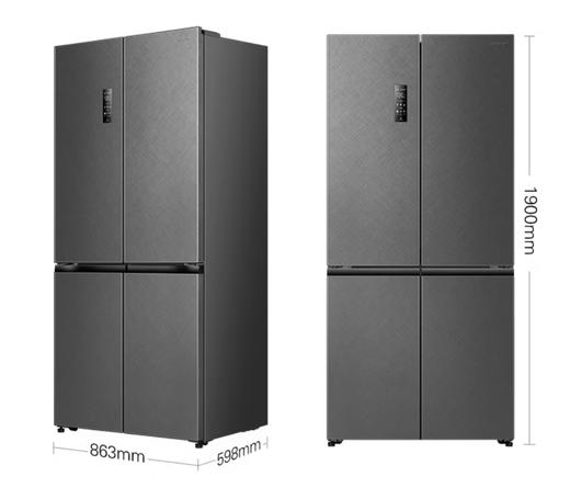 容声 冰箱 BCD-505P60CZNAD 505升 十字四门 风冷 变频 一级能效 嵌入式 自动制冰 双净 织影灰 商品图0