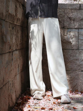 白色SM码/黑色S码预售10-15天【MaxMara同款  阔腿长裤】预售5-7天 拉满细节的高级感 独家定制凉感面料  藏肉显高！