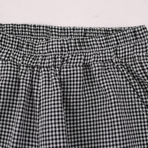 棉果果夏季新品女童格子梭织九分裤M222208426322 商品图3