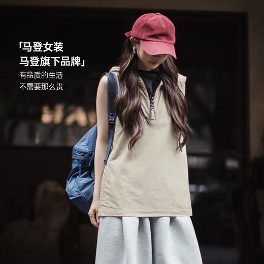 马登山系轻薄款透气连帽工装马甲无袖坎肩背心马夹外穿套上衣女士 商品图4