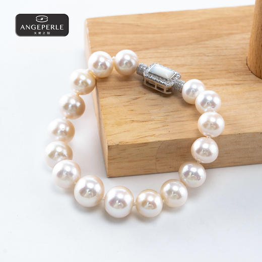 天使之泪 S925银淡水珍珠珈白丽方糖手链 TSJ460 商品图3