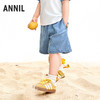 【实体店同款】男童全腰牛仔中裤夏季新款安奈儿童装XB626184 商品缩略图0