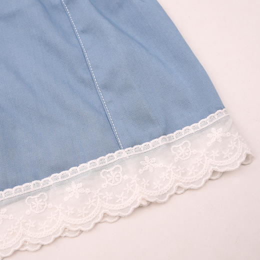 棉果果夏季新品女童仿牛仔套头娃娃衫M222142426329 商品图1