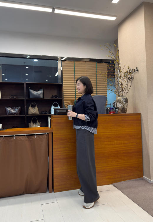 牛仔拼接风衣 商品图1