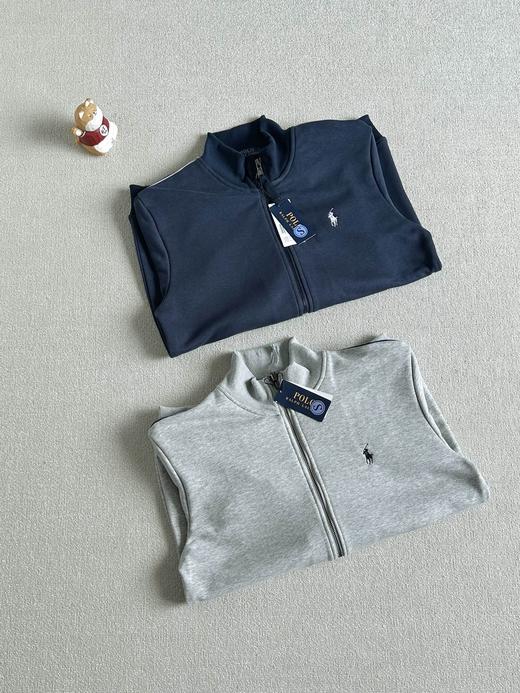 Ra/拉夫劳伦 全棉针织大毛圈立领全拉链衫外套 商品图1