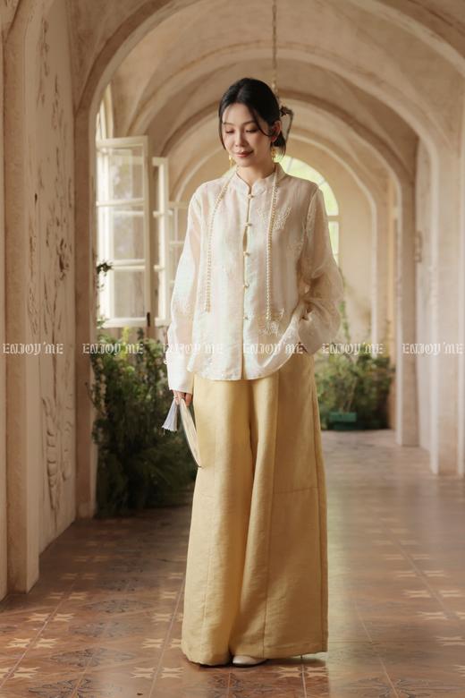 【门店同款】ENJOY夏季“游园戏梦”素锦时裳时装裤 170943722 商品图3