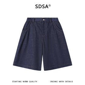 SDSA男装2026新款高贵轻奢美式复古百搭纯色短裤时尚休闲舒适裤子