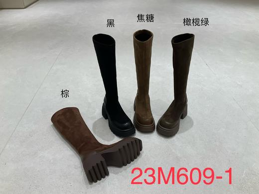 【门店同款】ENJOY冬季极简圆头拼接长靴 160494687 商品图0